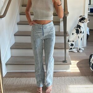 superdown Light Blue High-Waisted Jeans